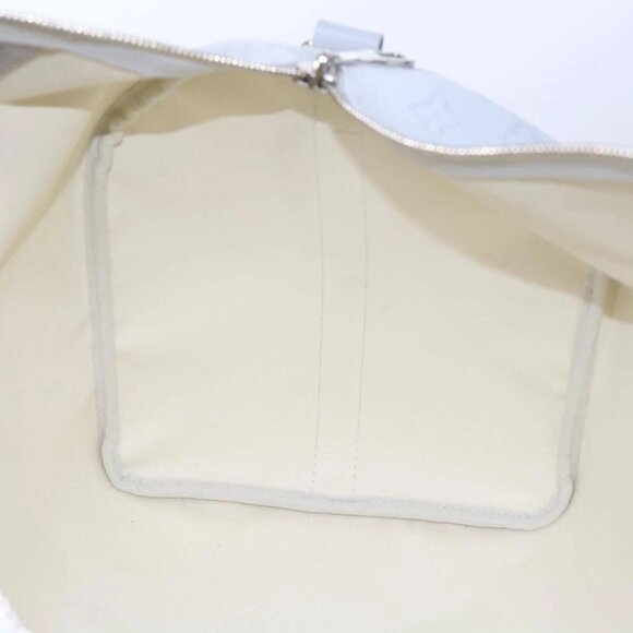 LOUIS VUITTON Monogram White Keepall Bandouliere 50 Bag M44643 LV Auth 55862S - Picture 13 of 16